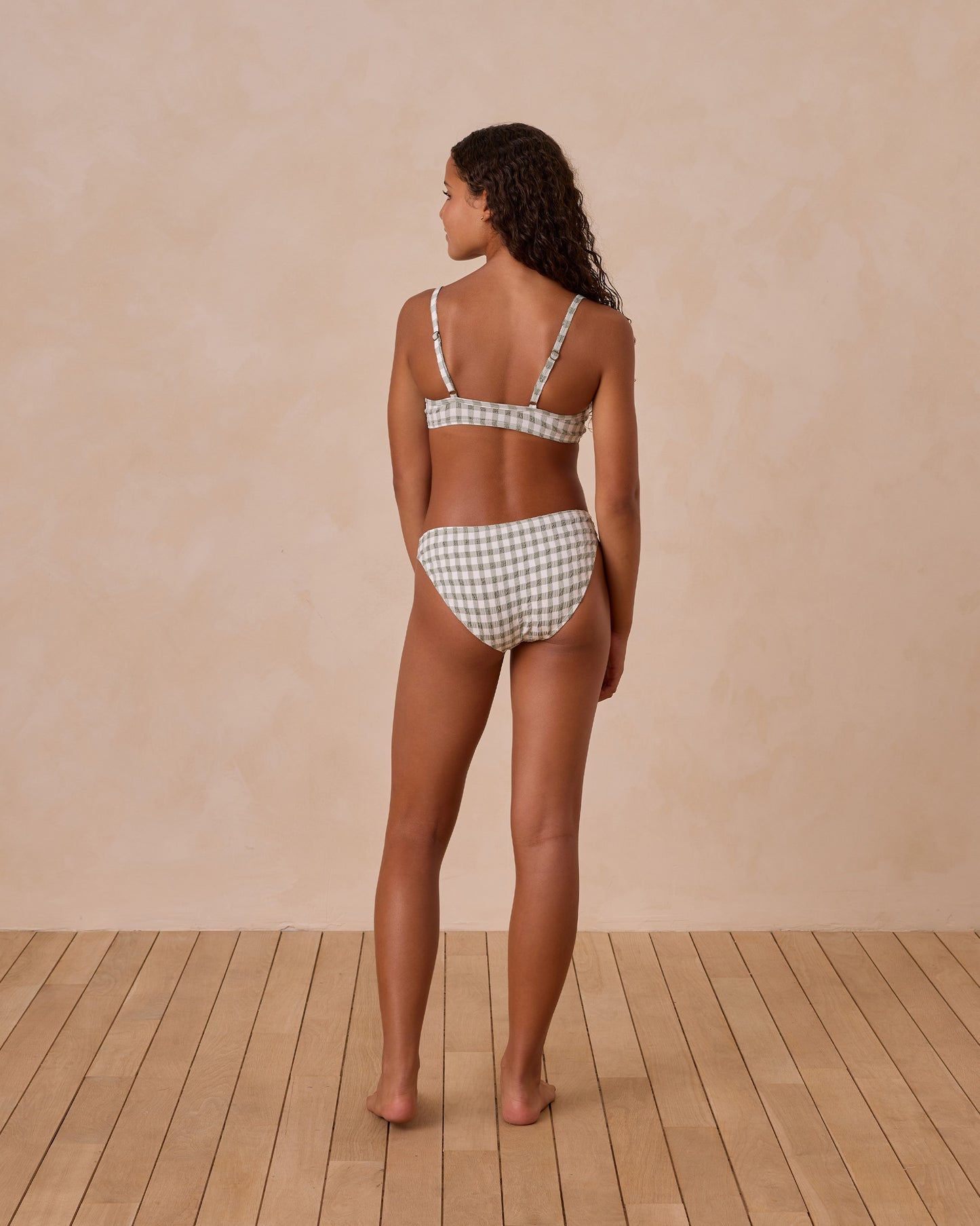 Rylee + Cru Leila Bikini Set Eucalyptus Check