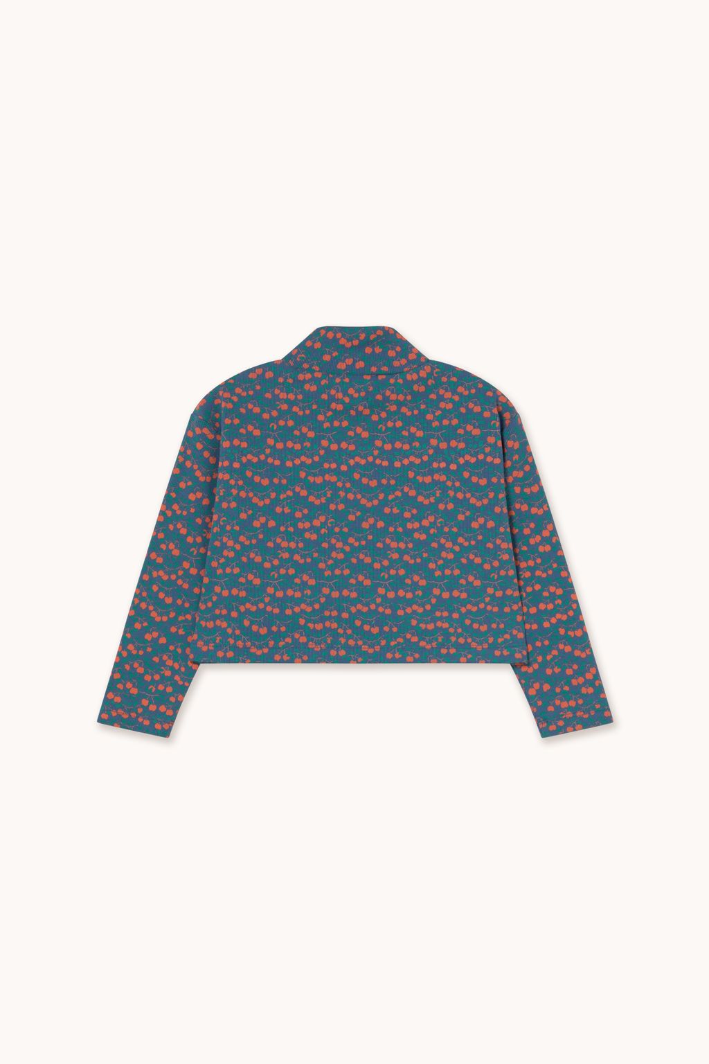 Tiny Cottons Mini Apples Rib Mockneck Light Navy