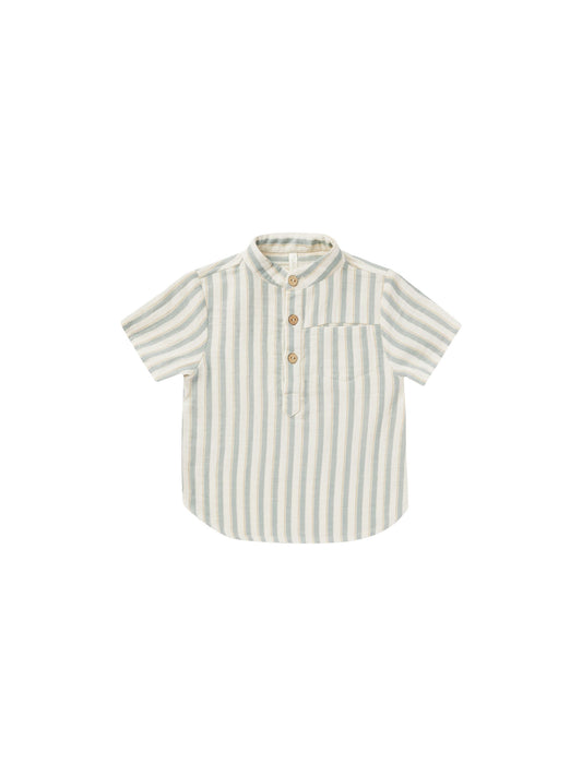 Rylee + Cru Mason Shirt in Ocean Stripe
