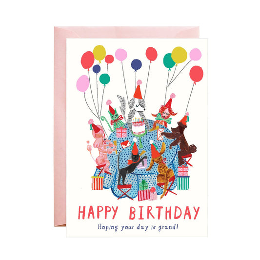 Mr. Boddington's Studio - Dog Party - Greeting Card