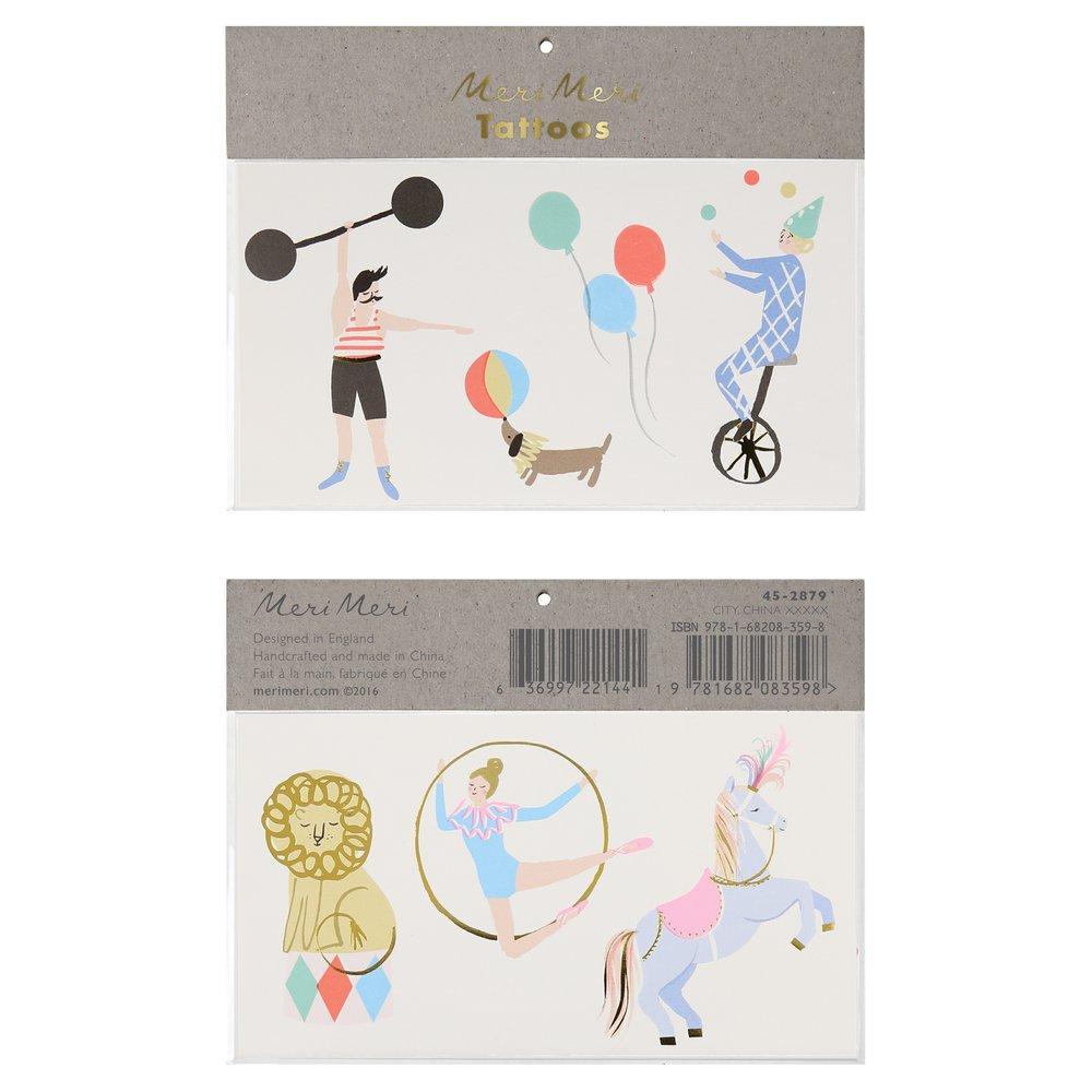 Meri Meri Circus Tattoos