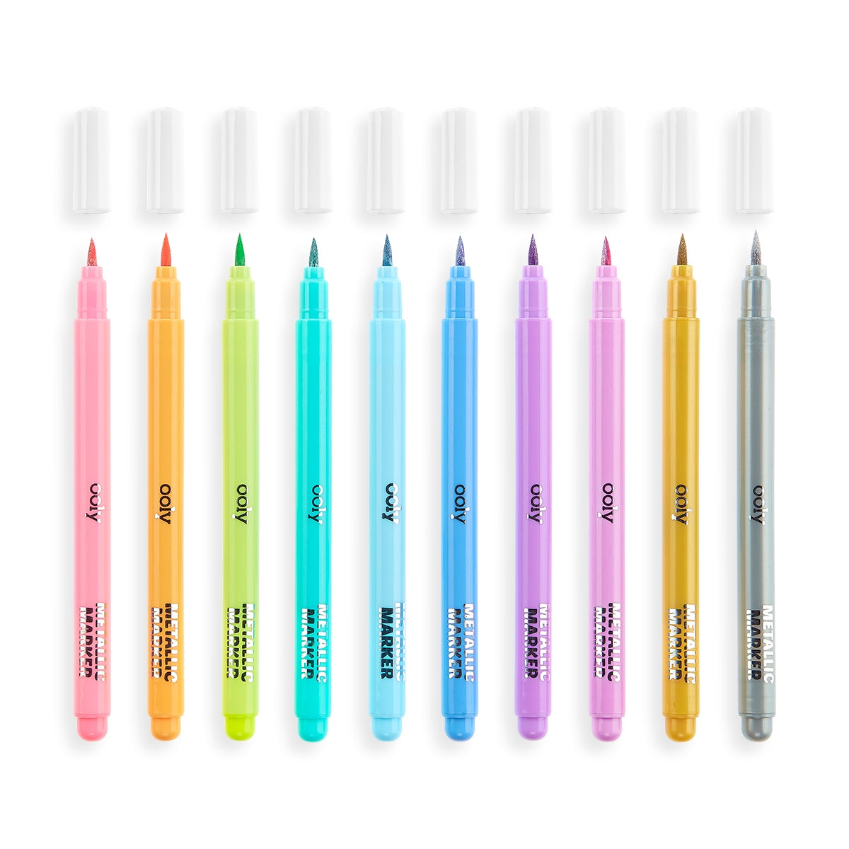 Ooly Color Lustre Metallic Brush Markers