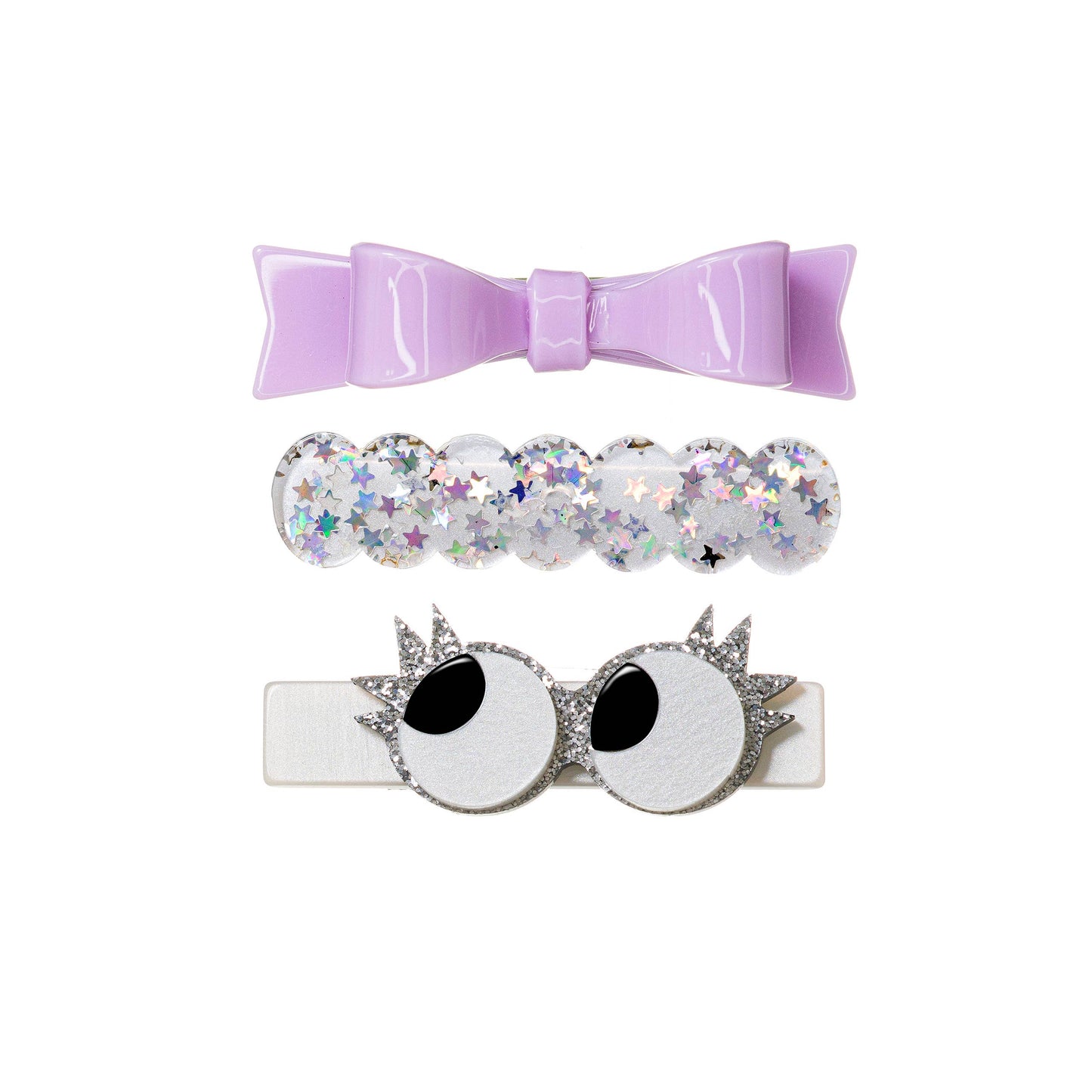 Lilies & Roses NY - Eyes & Bowtie Set Alligator Clips