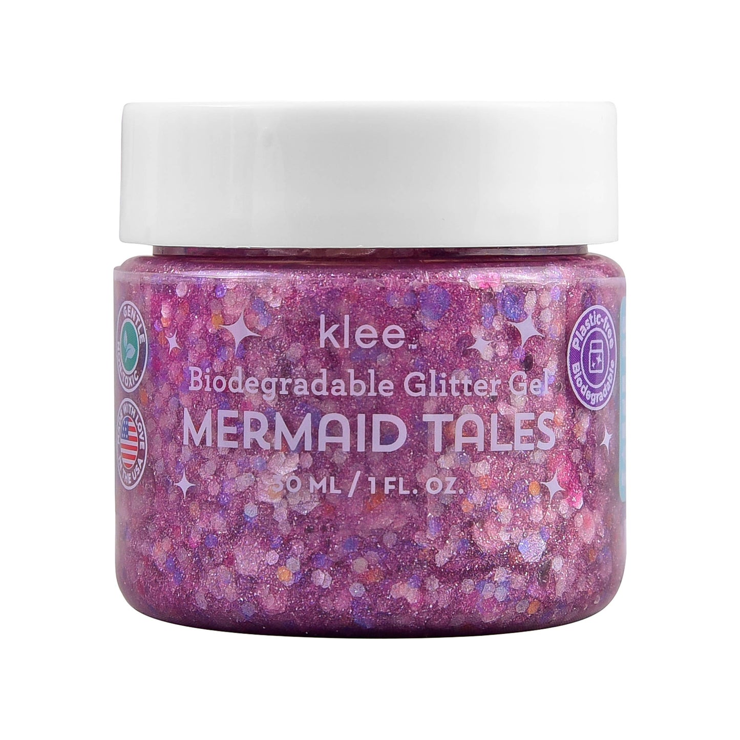 Klee Naturals - Mermaid Tales - Klee Biodegradable Glitter Gel, 1 oz
