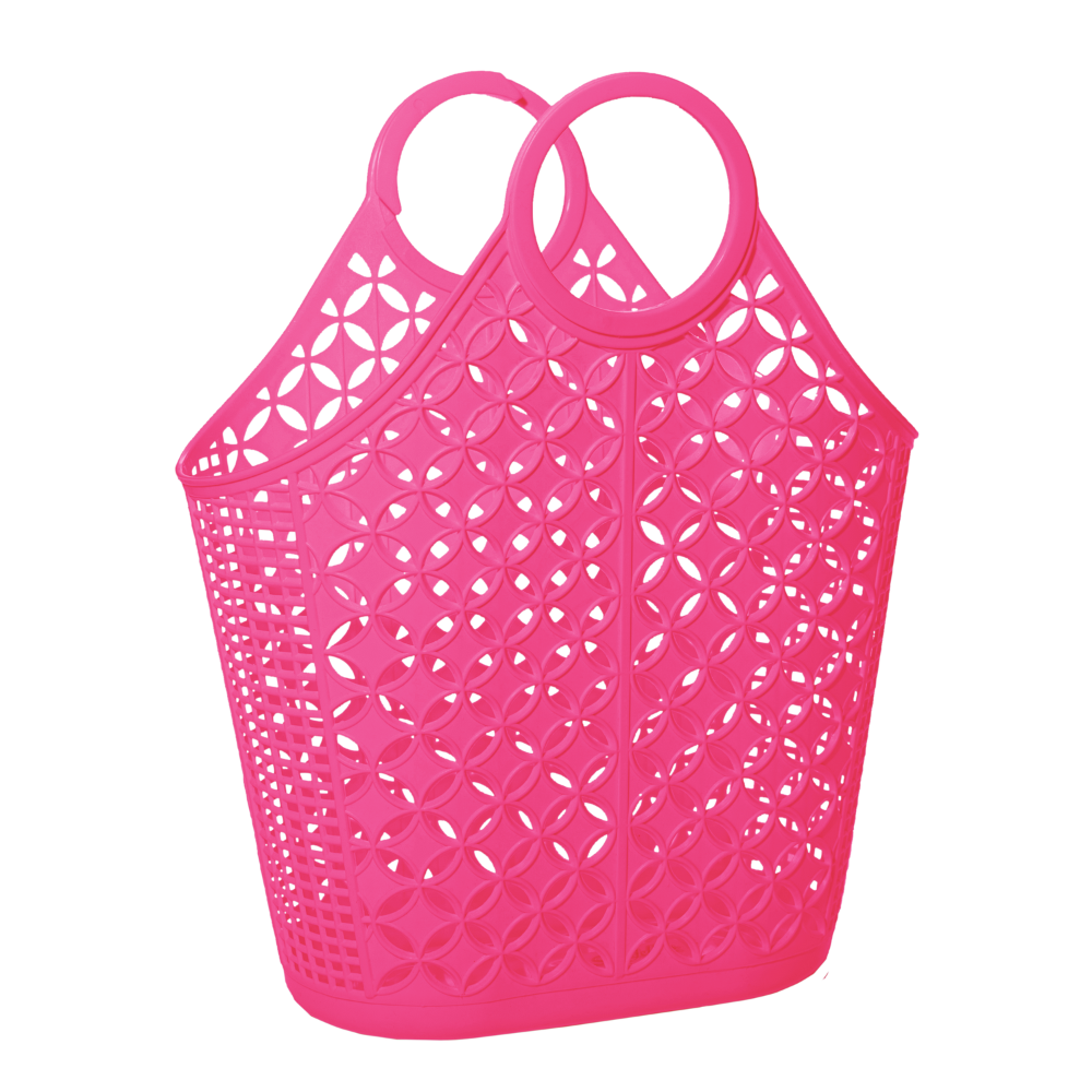 Sun Jellies Atomic Basket Tote Bag