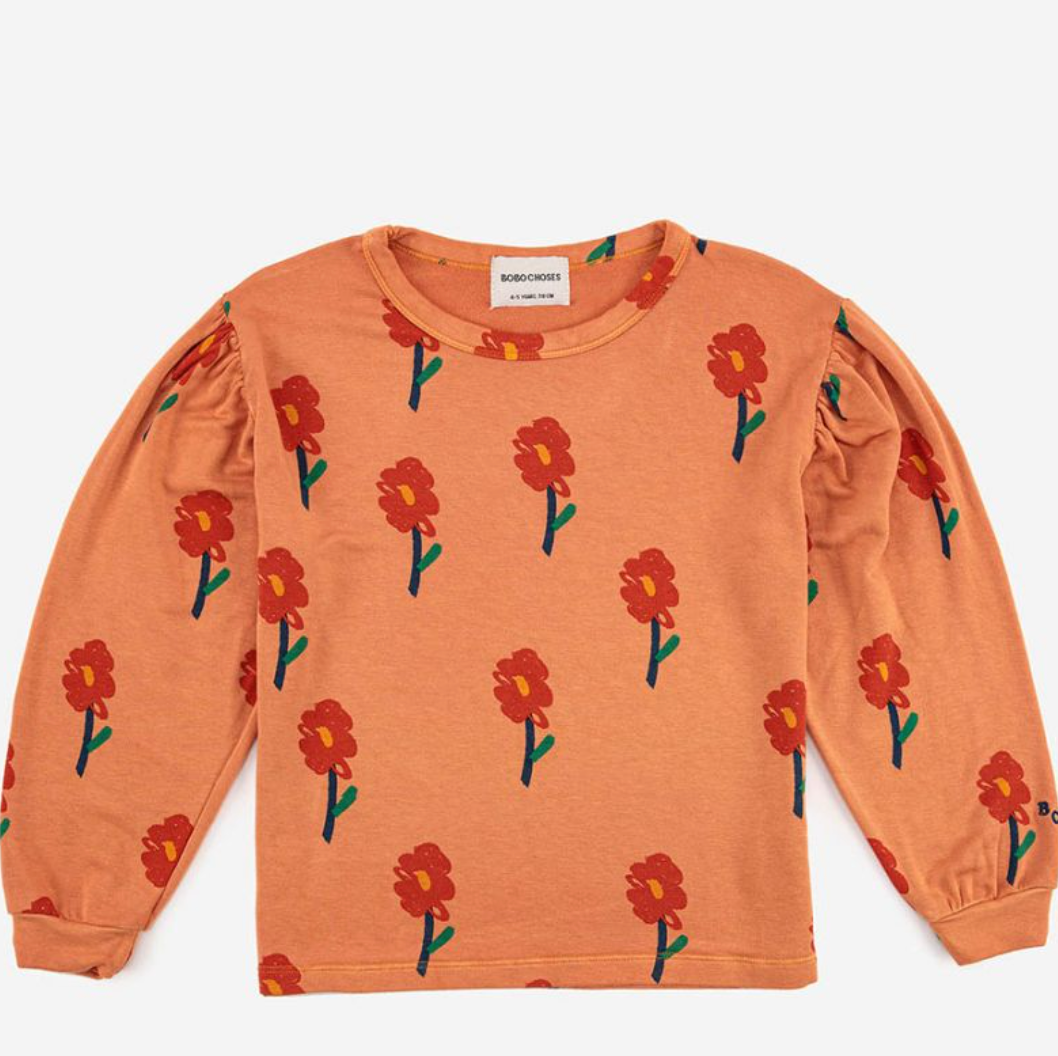 Bobo Choses Flowers All Over Long Sleeve T-Shirt