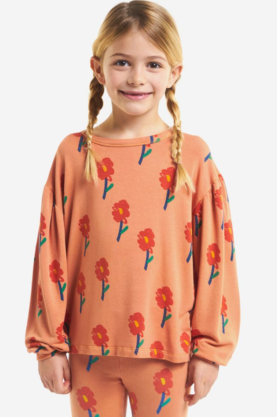Bobo Choses Flowers All Over Long Sleeve T-Shirt