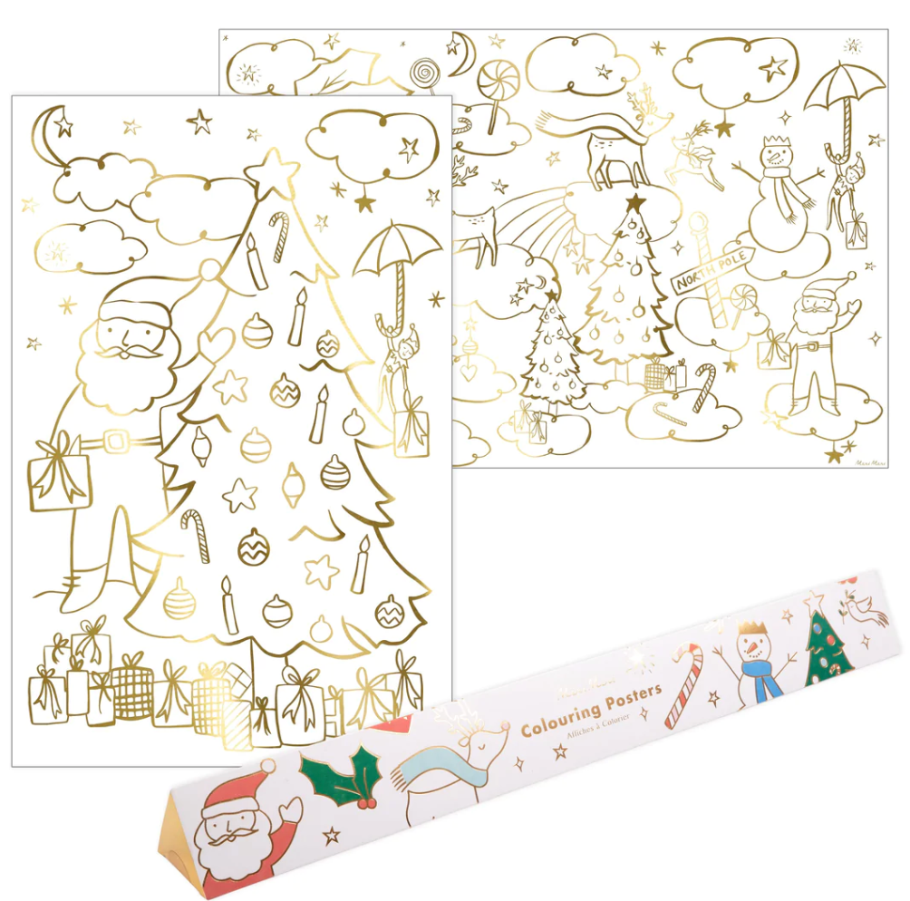 Meri Meri Christmas Coloring Posters