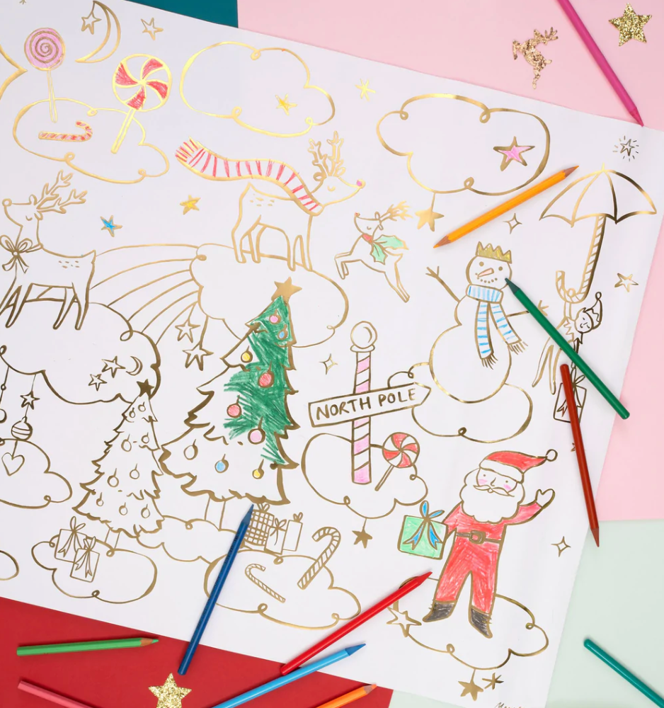 Meri Meri Christmas Coloring Posters