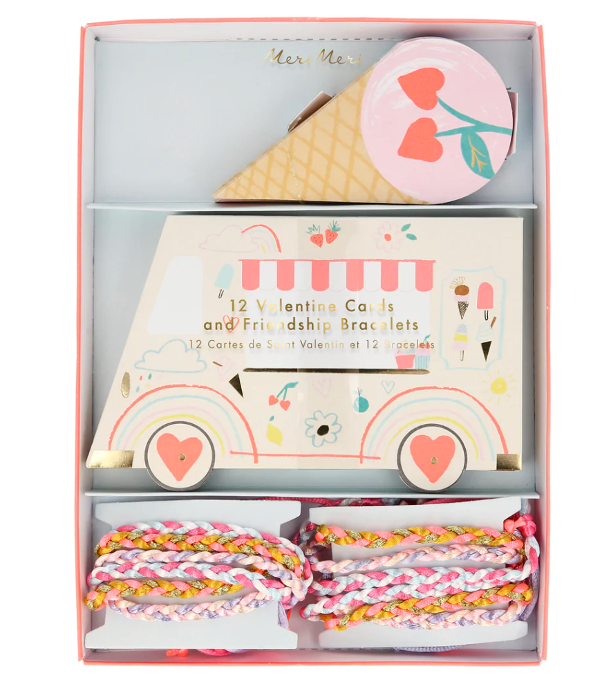 Meri Meri Ice Cream Valentine Cards - Pack of 12