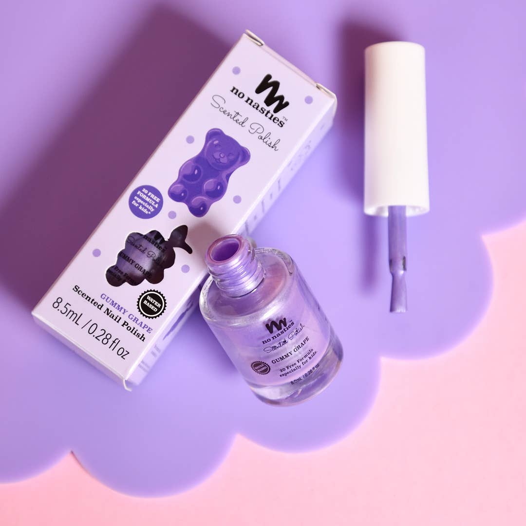 no nasties kids -Water Based Scented Scratch Off Kids Nail Polish