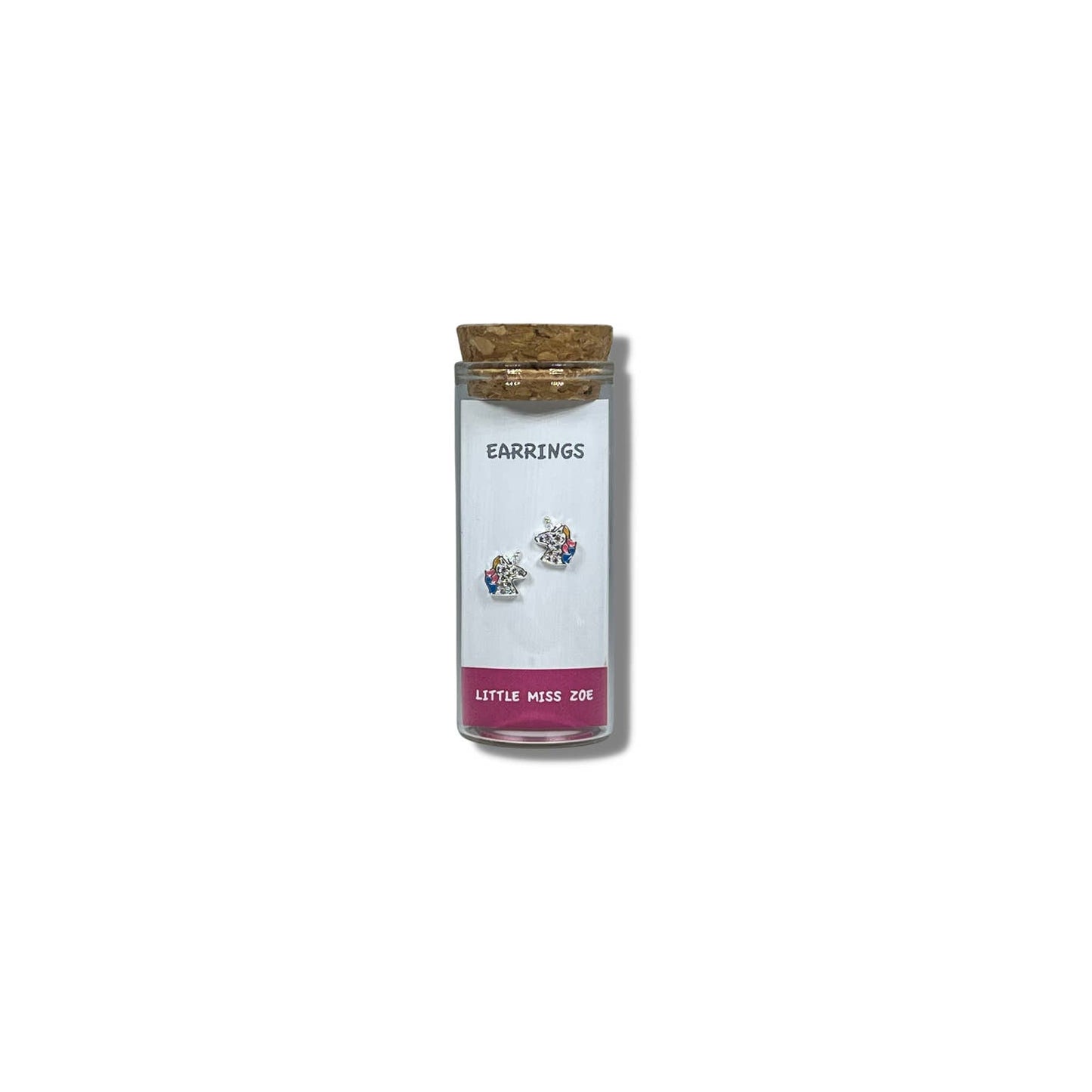 Little Miss Zoe - Stud Kids Earrings in a Bottle