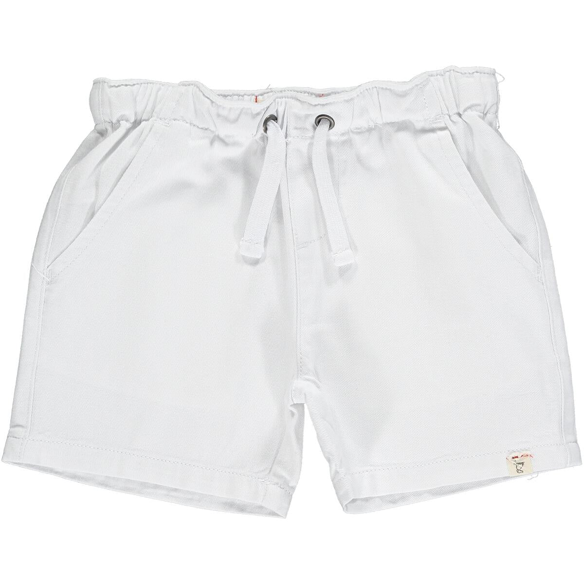 Me & Henry Hugo Twill Shorts in White