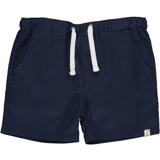 Me & Henry Hugo Twill Shorts in Navy