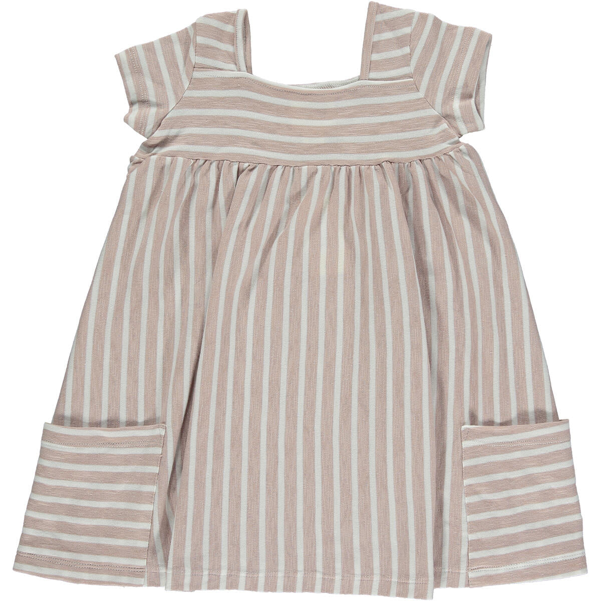 Vignette Rylie Dress - Lavender/Ivory Stripe