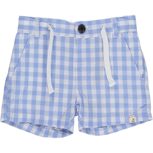 Me & Henry Crew Shorts in Blue Plaid