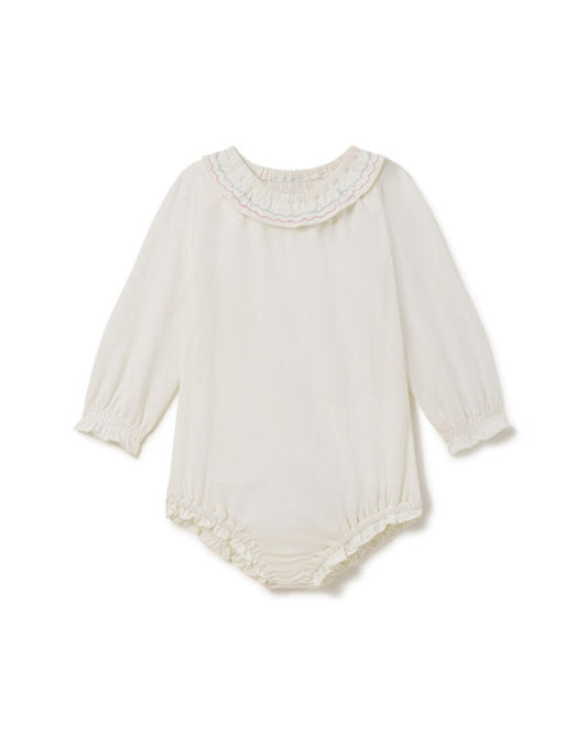 Baybala Essentials Bea Onesie Ivory with Pink and Blue