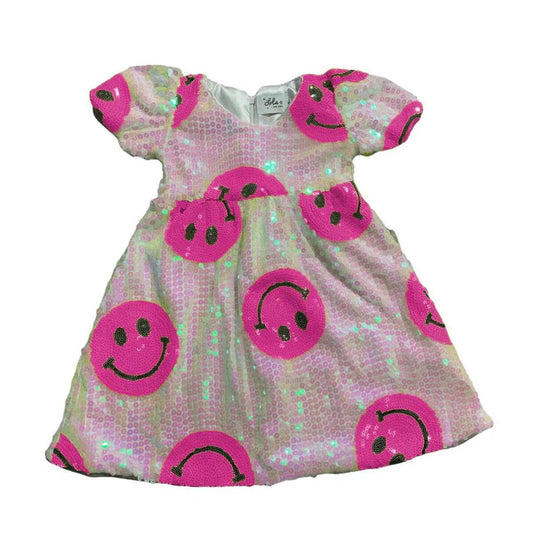 Lola and the Boys Pinkie Happy Emoji Dress