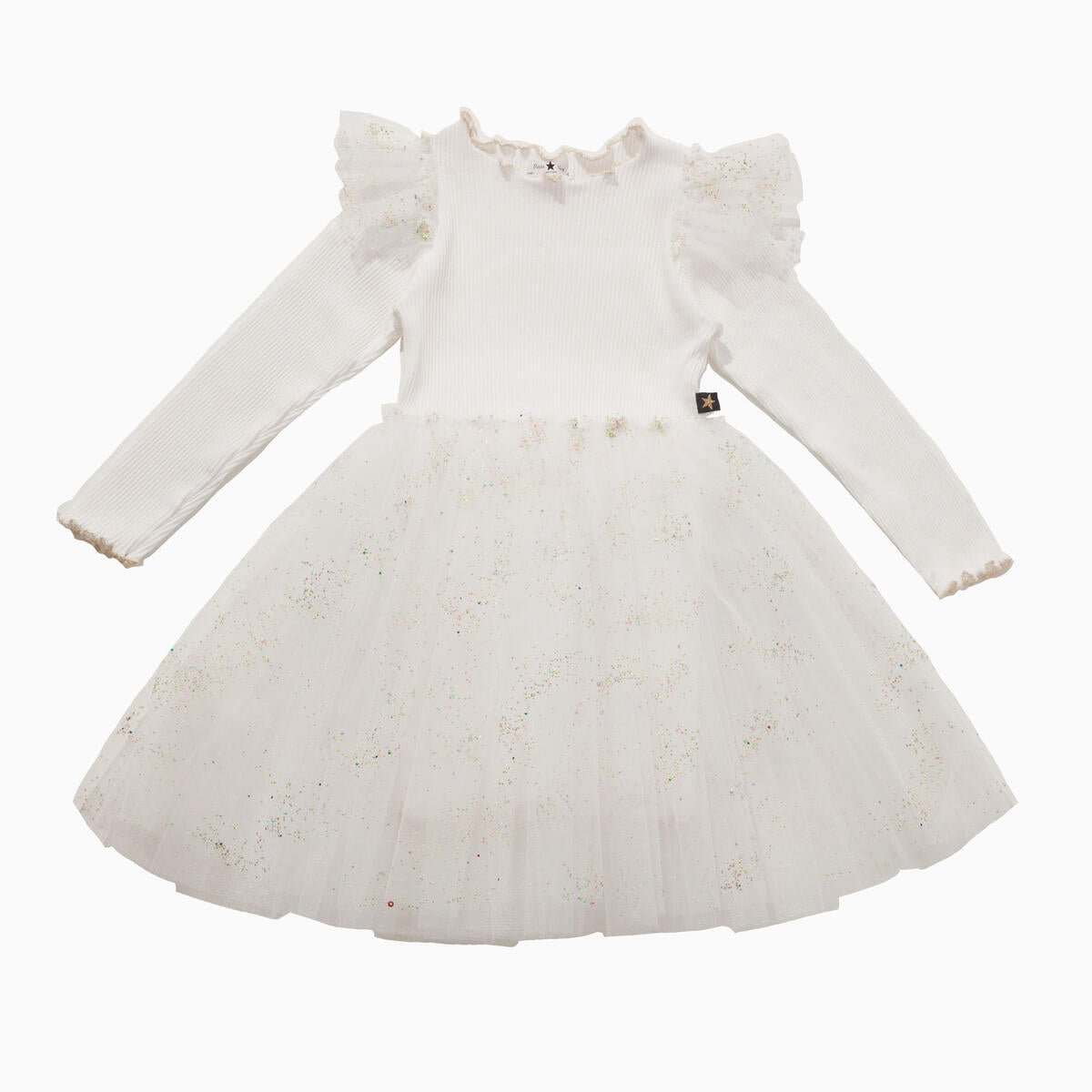 Petite Hailey Mila Jewel Tutu Dress Ivory