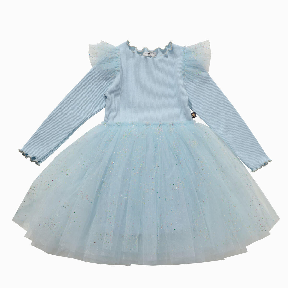 Petite Hailey Mila Jewel Tutu Dress Sky Blue