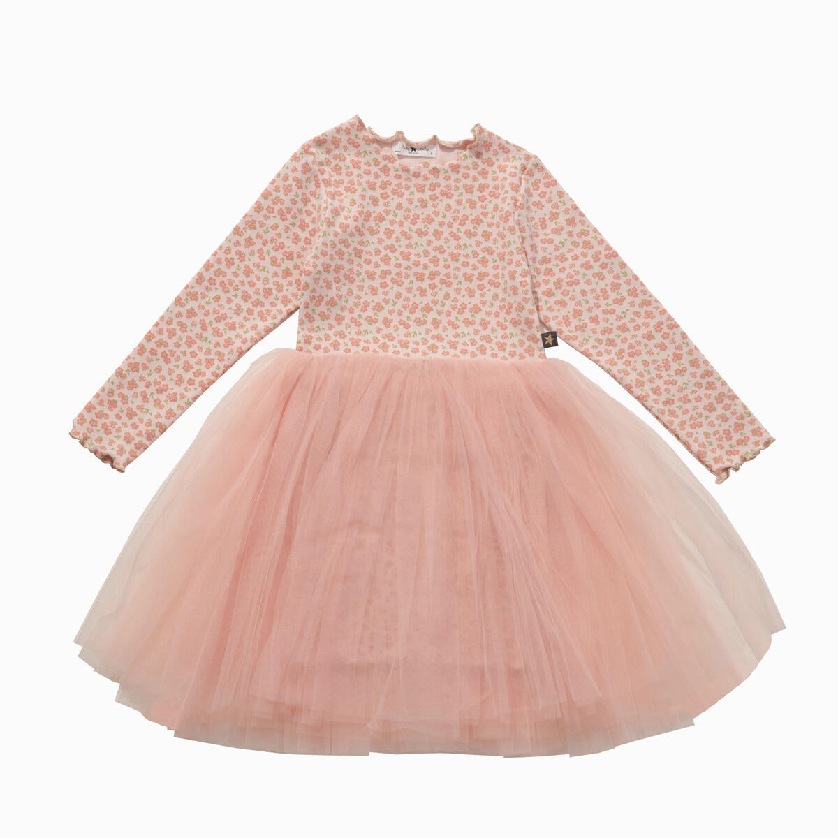 Petite Hailey Vintage Flower 6 Dress Peach