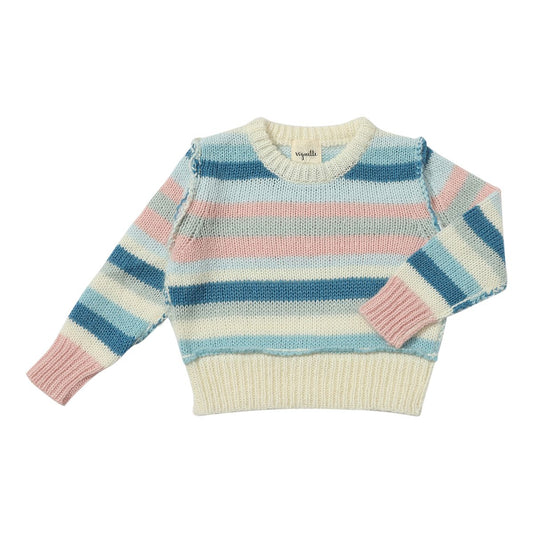 Vignette Donna Sweater Blue/Pink Knit
