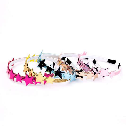 Petite Hailey Mirror Star Headband Gold