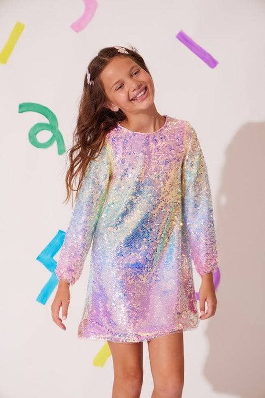 Lola and the Boys Sequin Ombre Party Dress