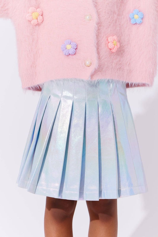 Lola and the Boys Hologram Shimmer Skirt