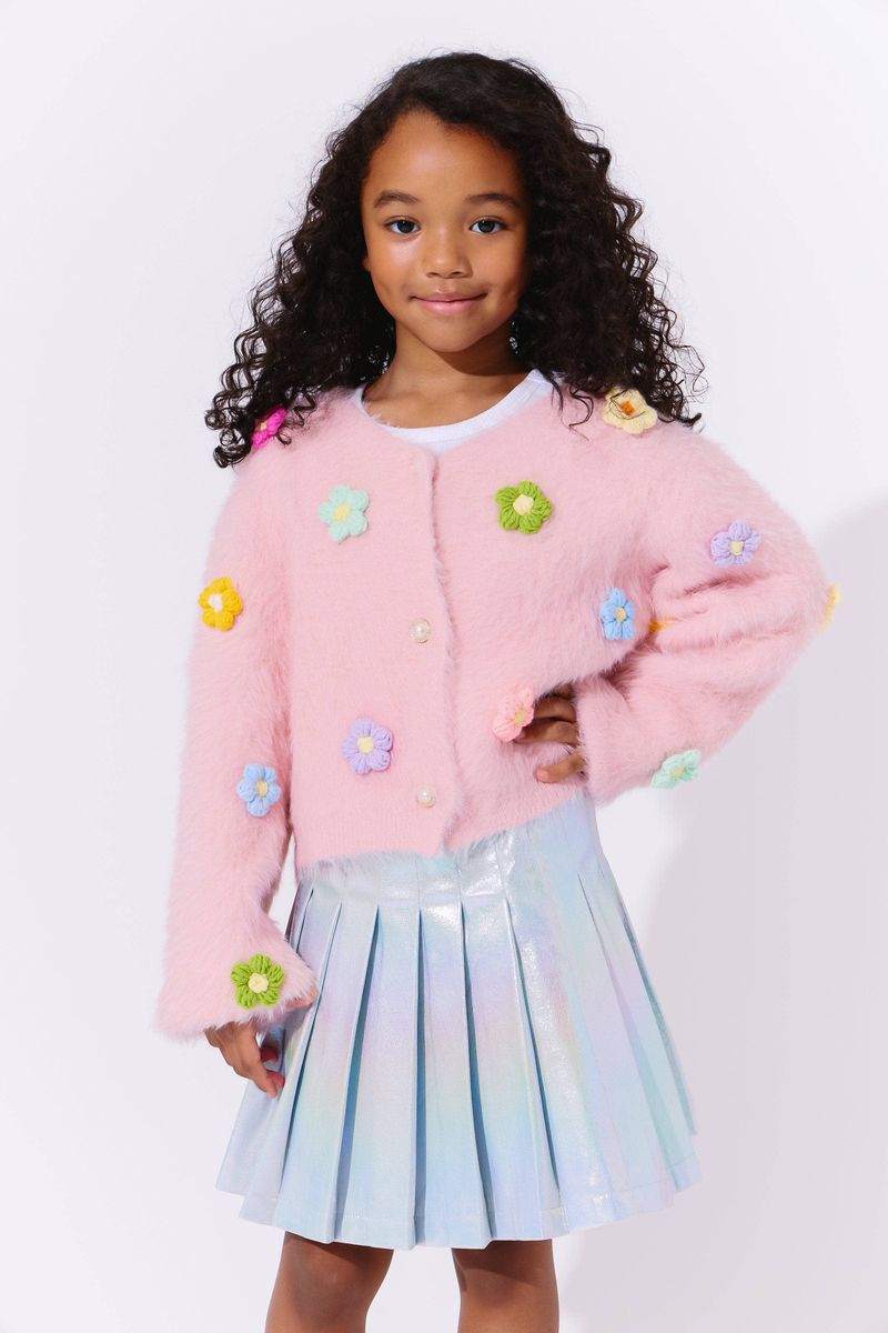 Lola and the Boys Hologram Shimmer Skirt