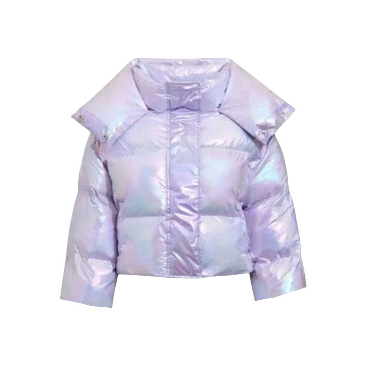 Lola and the Boys Lavender Shiny Hologram Puffer