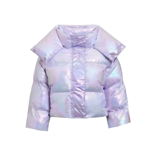 Lola and the Boys Lavender Shiny Hologram Puffer