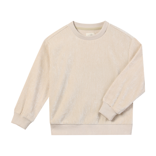 Vignette Maeve Sweatshirt Cream Velour