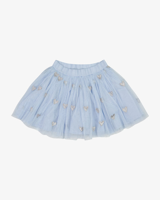 Stella McCartney Kids Girl Glittery Hearts Tulle Skirt