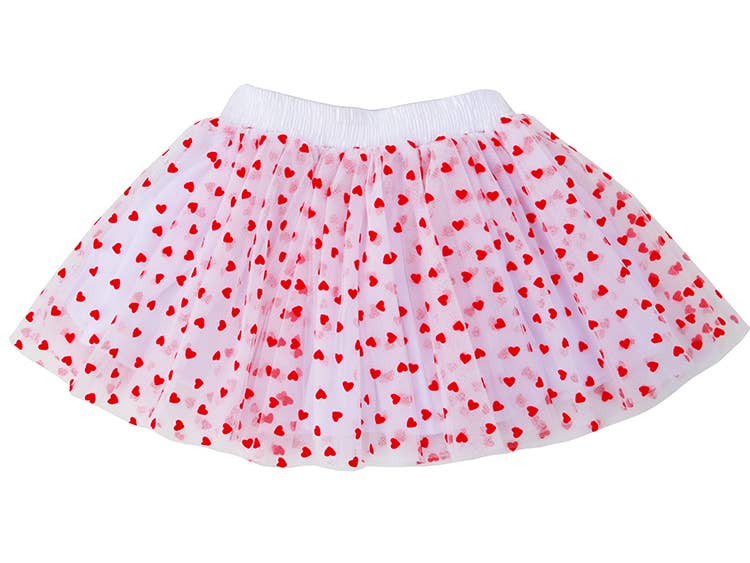 Sparkle Sisters by Couture Clips - Red Velvet Heart Tutu: 2-6 year