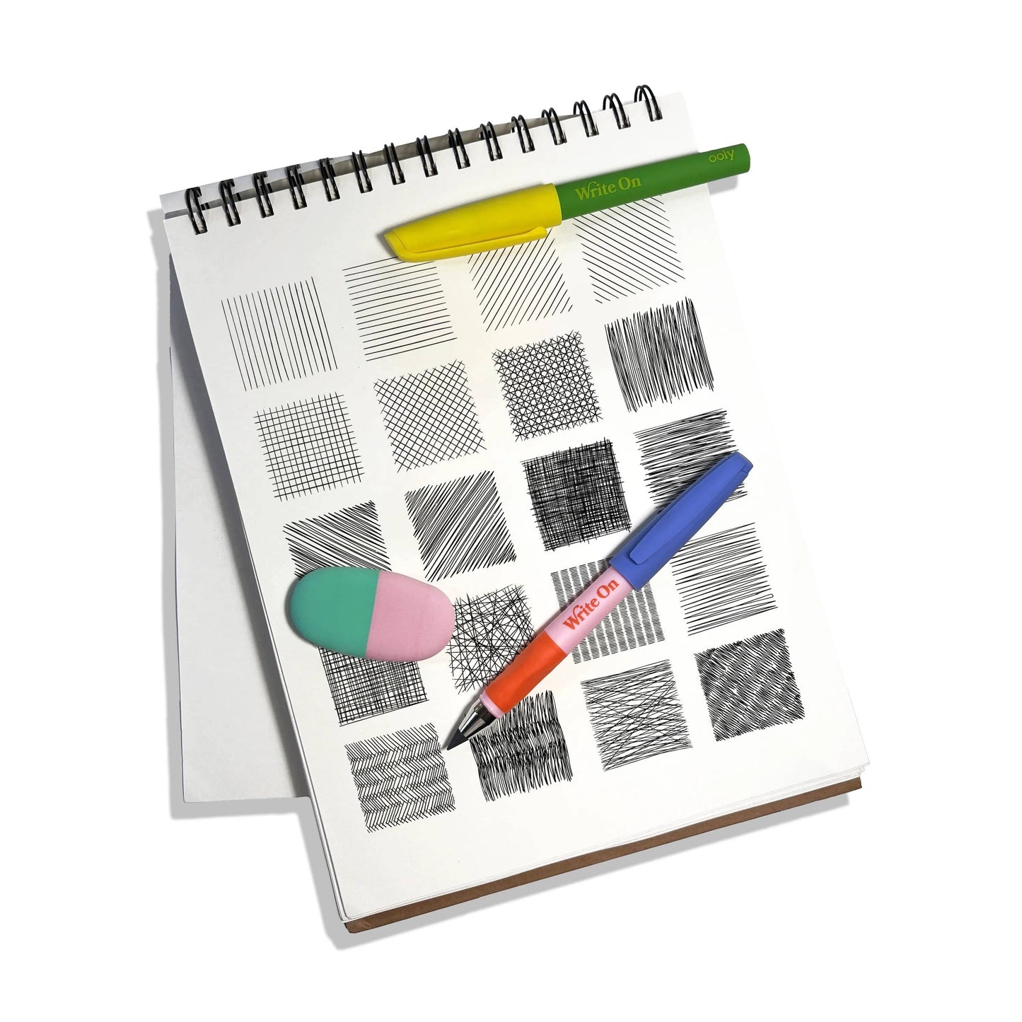 OOLY - Write On: Graphite Pencils + Eraser (3 PC Set)