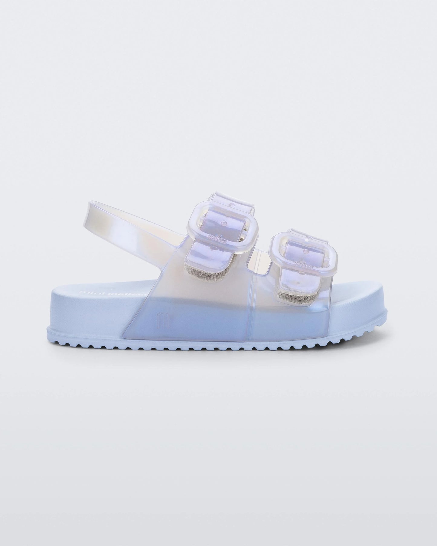 Mini Melissa Cozy Sandals in Pearly White