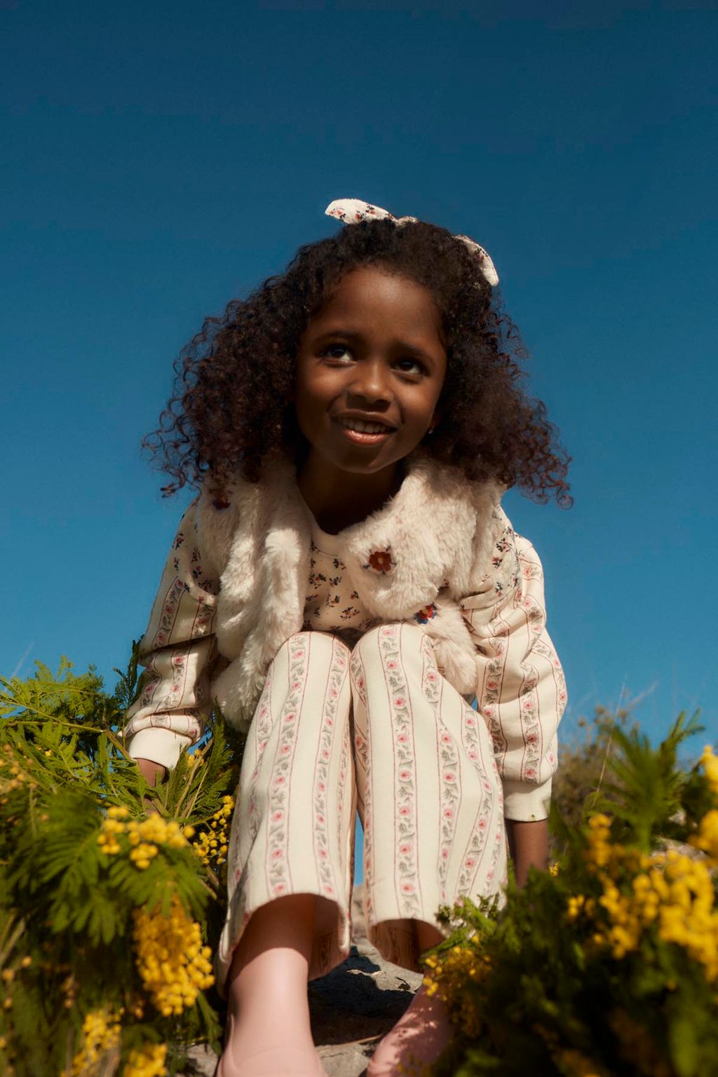 Louise Misha Ysalia Pants Cream Flower Beds