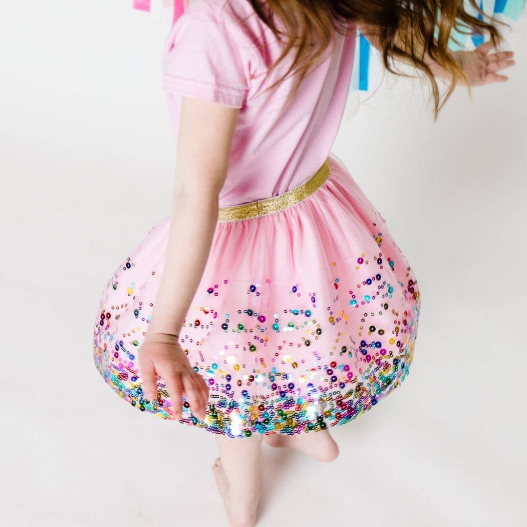 Sweet Wink - Pink Confetti Tutu - Dress Up Skirt - Kids Tutu