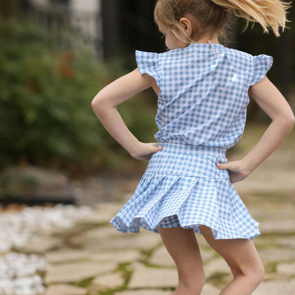 Dear Georgie Tennis Set - Gingham Blue