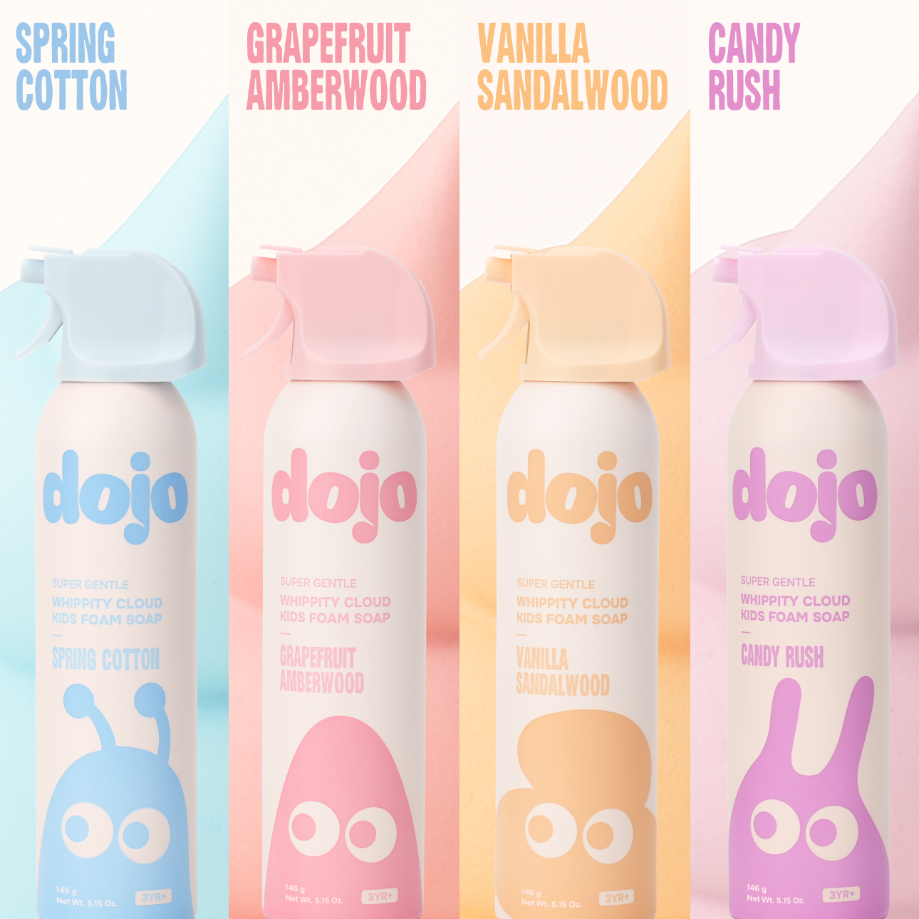 Dojo - Whippity Cloud Kids Foaming Soap: Grapefruit Amberwood