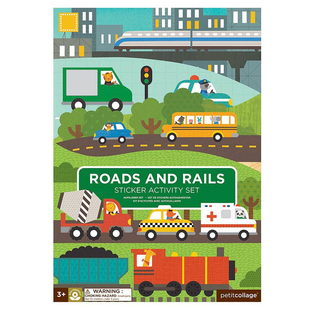 Chronicle Books - Roads & Rails Sticker Activity Set