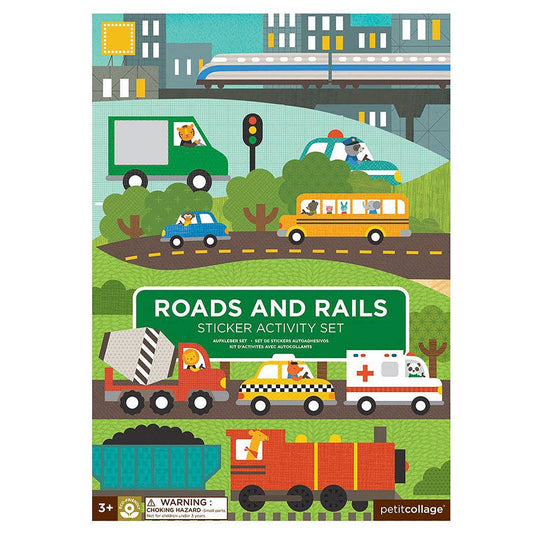Chronicle Books - Roads & Rails Sticker Activity Set
