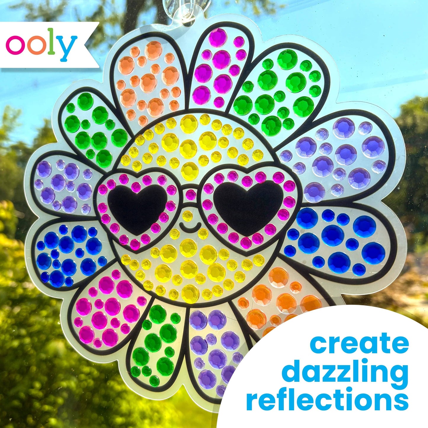 OOLY - Sun Sparkles Gem Suncatcher Kit - Rainbow Magic