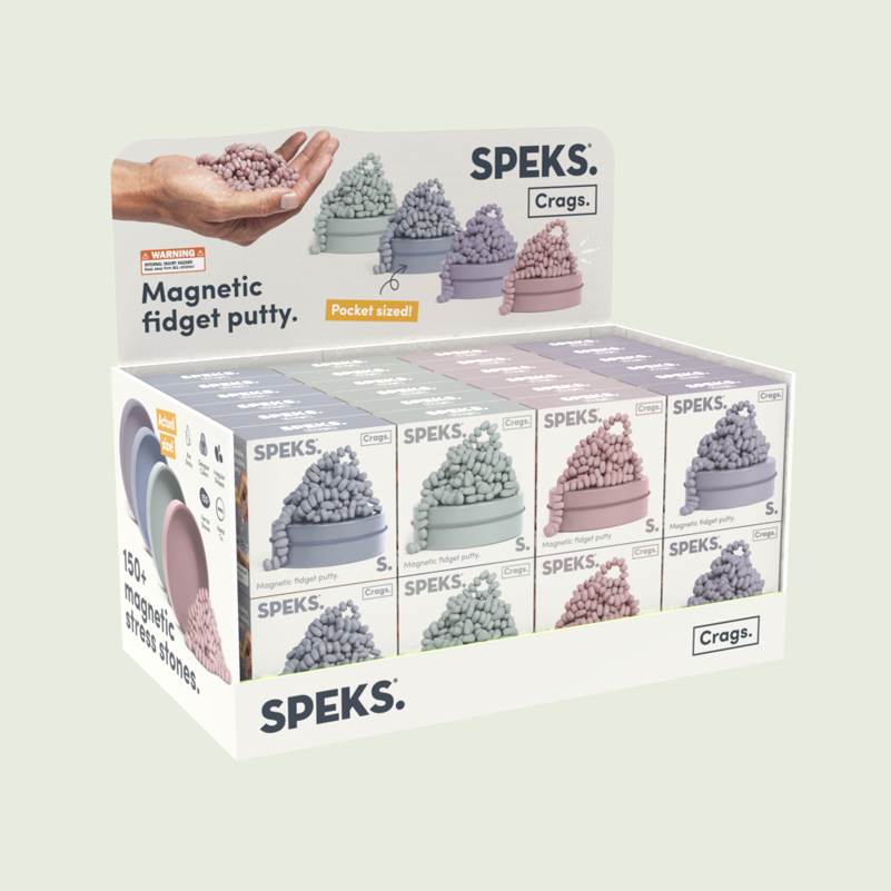 Speks - Mini Neutral Crags Magnetic Fidget Putty