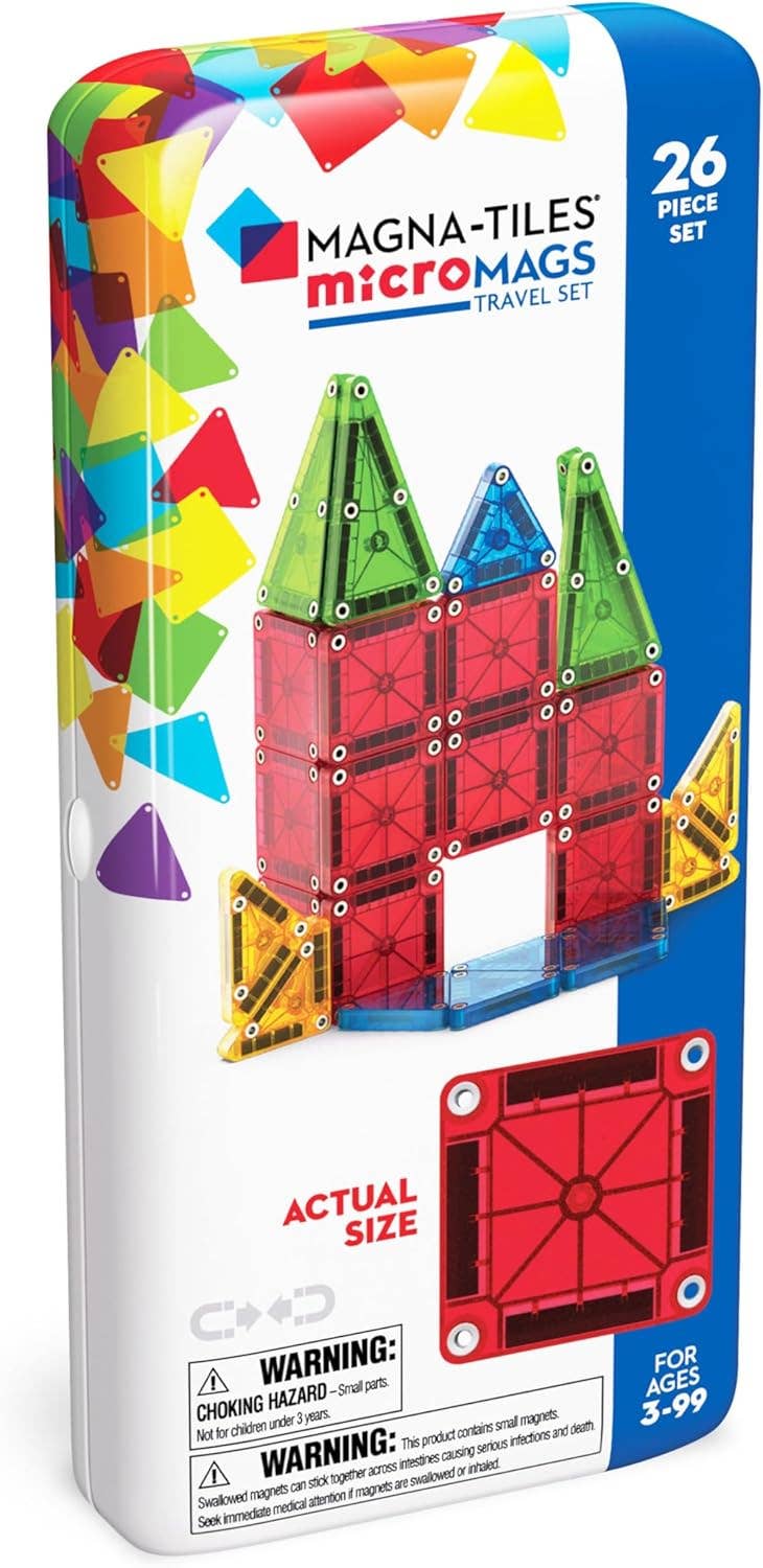 Magna-Tiles - Magna-Tiles MicroMAGS 26-Piece Travel Set