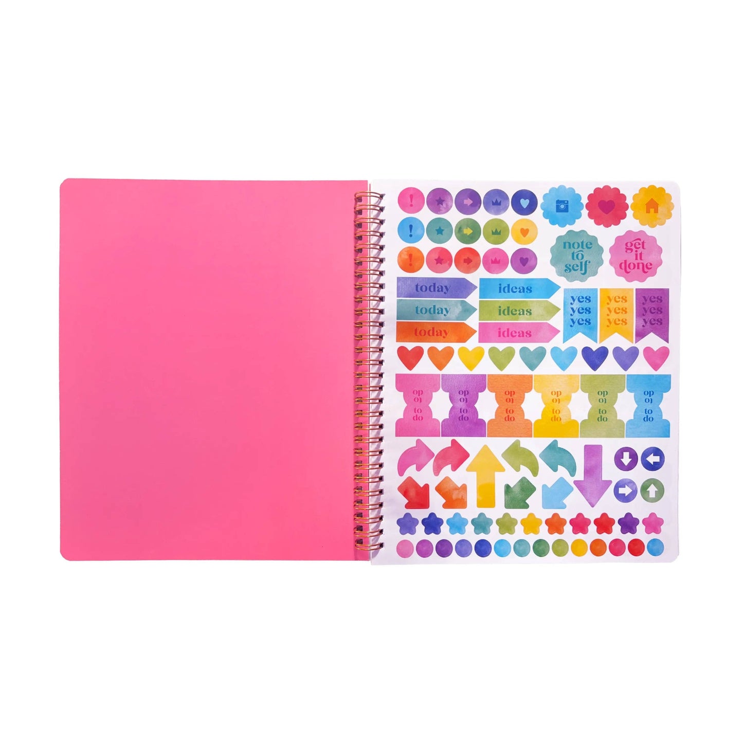 OOLY - Artful Notes Reverse Coloring Book and Notebook - Geoscape