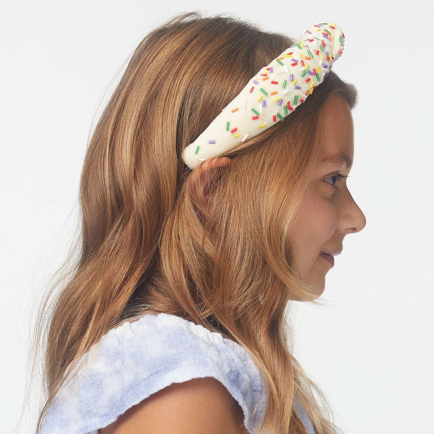 Lele Sadoughi - Buttercream Birthday Cake Kids Knotted Headband