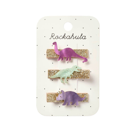 Rockahula Kids US - Shimmer Dinosaur Bar Clips