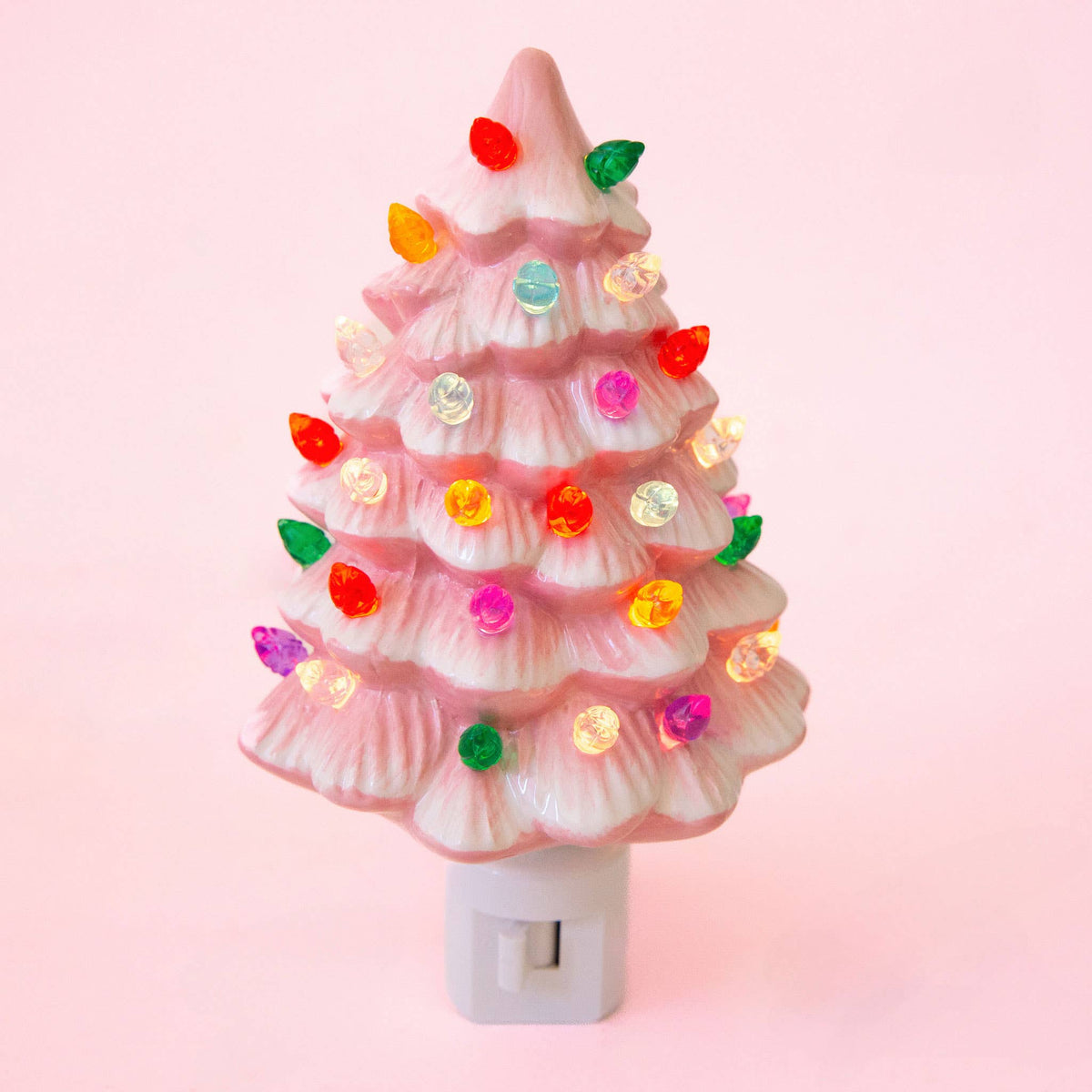 Sunshine Studios - Vintage Tree Night Light | Pink